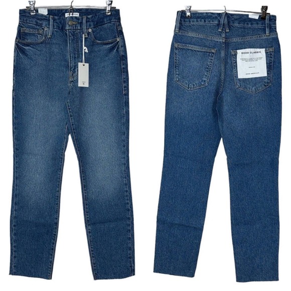 Good American Denim - Good American Good Classic Jeans High Rise Skinnyish Fit Women’s 4/27 Blue NWT